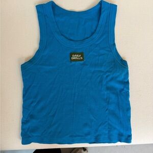 Daily Drills Vibrant Blue Tank Top